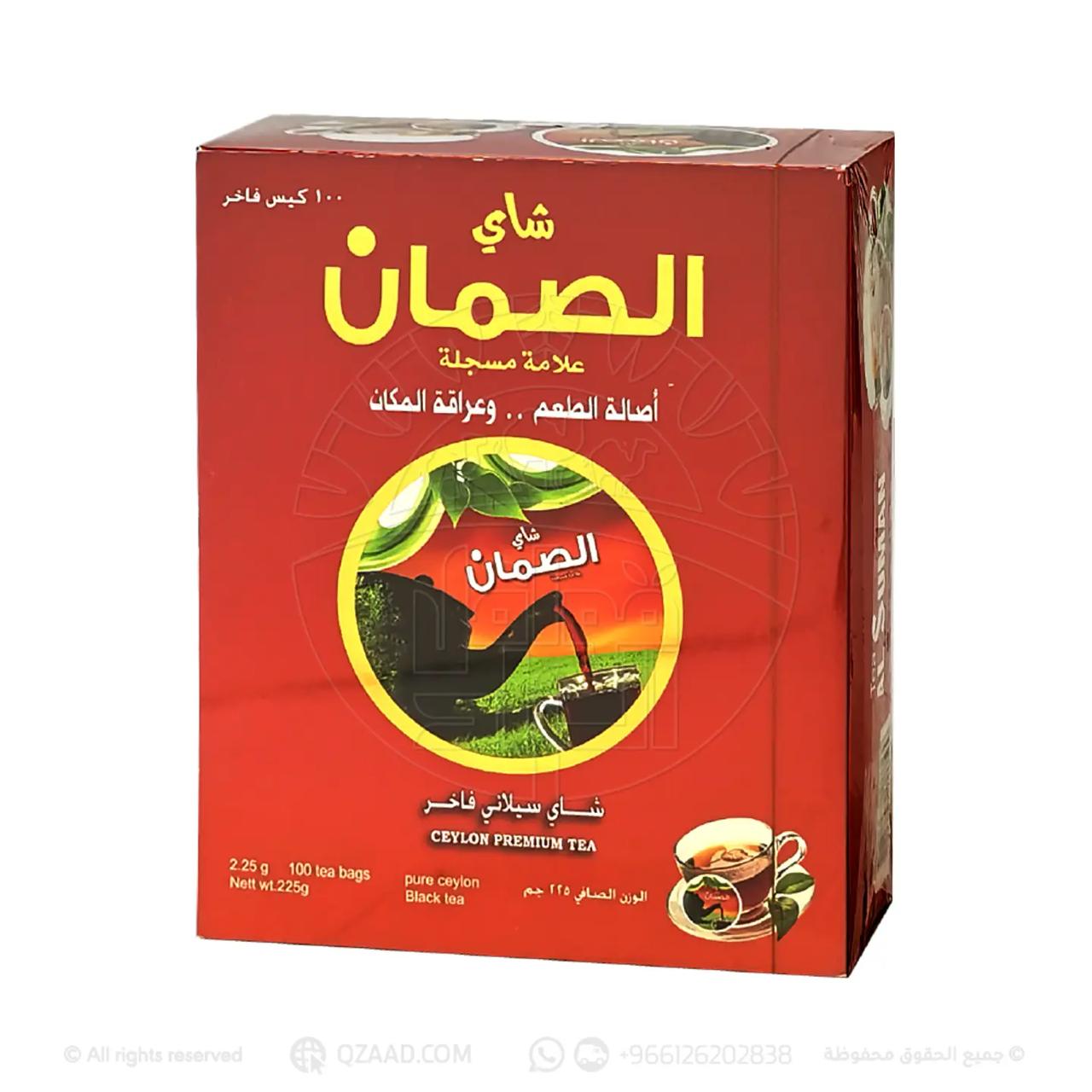 شاي الصمان الفاخر – 100 كيس شاي