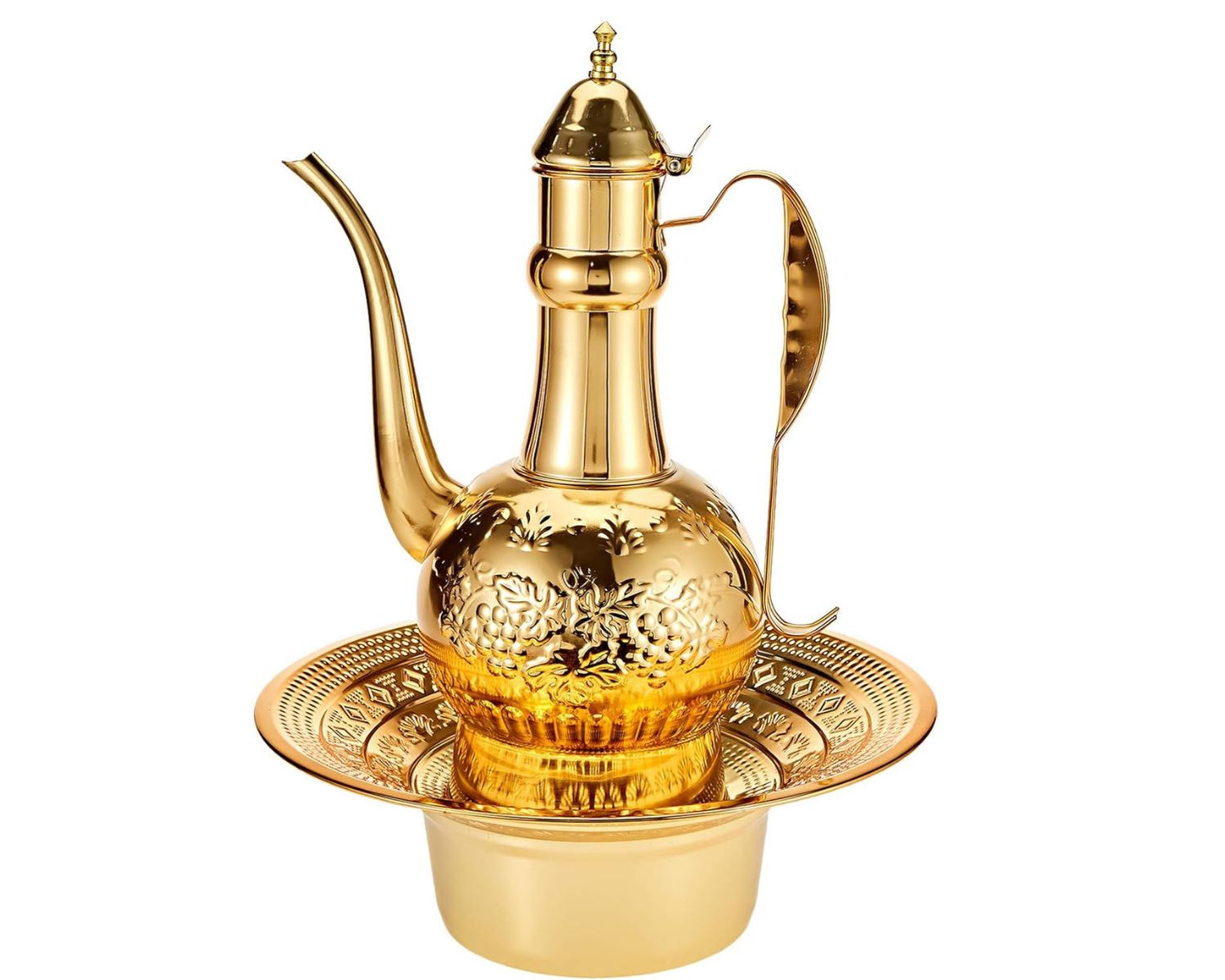مغسلة اليدين التراثية – لون ذهبي فاخر