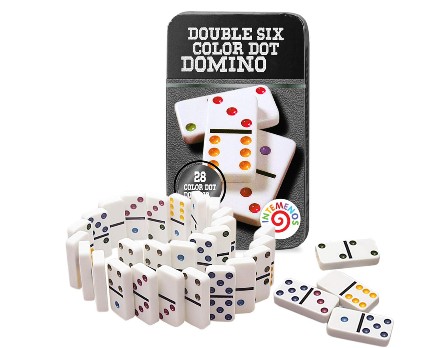دومينو نقاط ملونة – Double Six – 28 قطعة