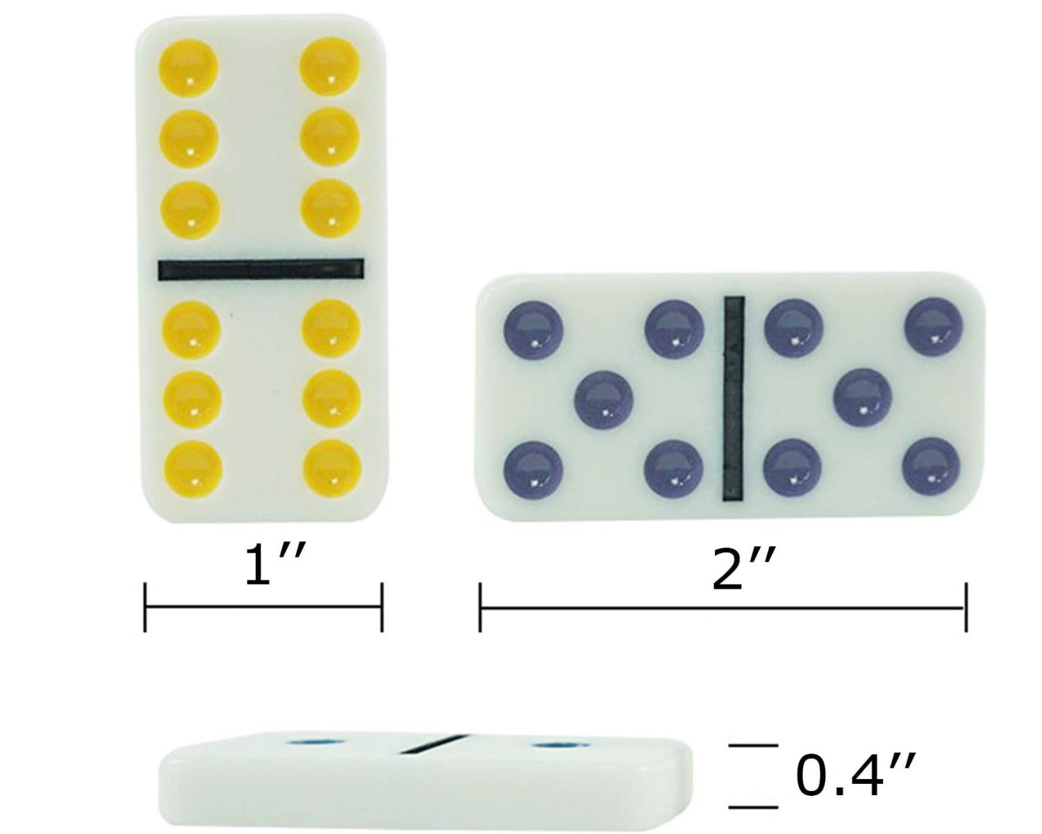 دومينو نقاط ملونة – Double Six – 28 قطعة