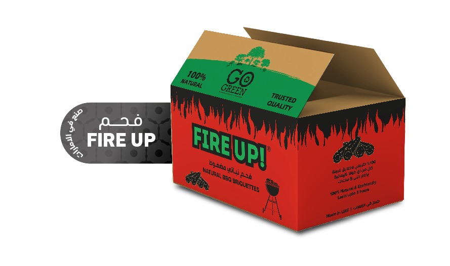 فحم Fire Up – وزن 10 كيلوغرام