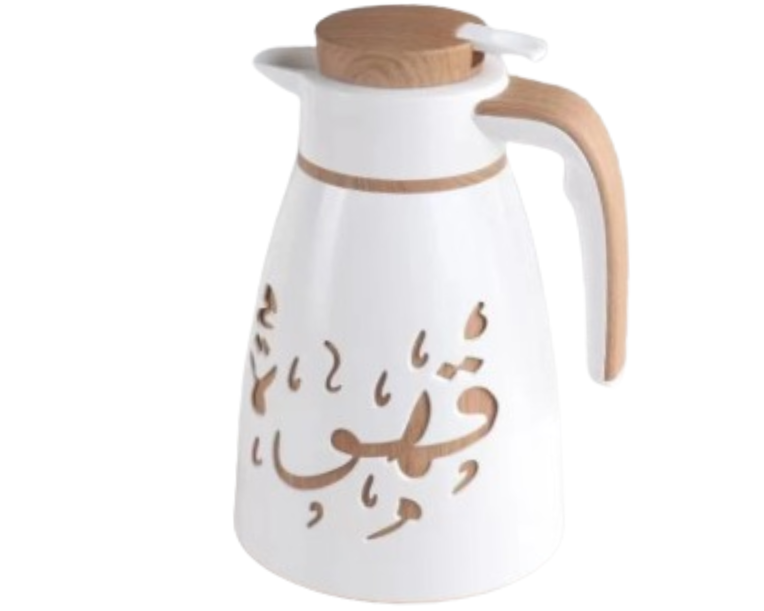 دلة قهوة مميزة – أبيض | سعة 1 لتر